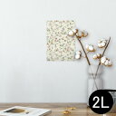 ポスター ウォールステッカー シール式ステッカー 飾り 127×178mm 2L 写真 フォト 壁 インテリア おしゃれ 剥がせる wall sticker poster 004630 花 フラワー シンプル