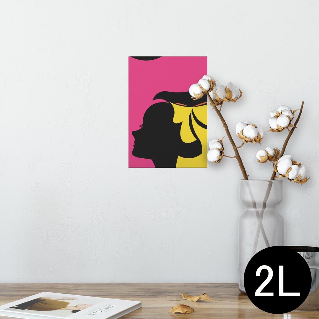 ポスター ウォールステッカー シール式ステッカー 飾り 127×178mm 2L 写真 フォト 壁 インテリア おしゃれ 　剥がせる wall sticker poster 006987 人物　カラフル