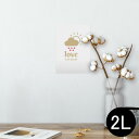 ポスター ウォールステッカー シール式ステッカー 飾り 127×178mm 2L 写真 フォト 壁 インテリア おしゃれ 剥がせる wall sticker poster 007030 ハート 英語 文字