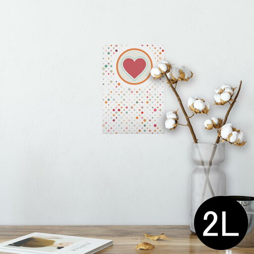 ポスター ウォールステッカー シール式ステッカー 飾り 127×178mm 2L 写真 フォト 壁 インテリア おしゃれ 剥がせる wall sticker poster 008310 ハート 赤 レッド 水玉 カラフル ポスター ウォールステッカー シール式ステッカー 飾り 127×178mm 2L 写真 フォト 壁 インテリア おしゃれ 剥がせる wall sticker poster 008310 ハート 赤 レッド 水玉 カラフル