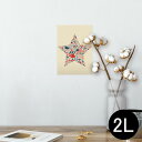 ポスター ウォールステッカー シール式ステッカー 飾り 127×178mm 2L 写真 フォト 壁 インテリア おしゃれ 剥がせる wall sticker poster 009352 星 外国 国旗