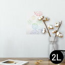 ポスター ウォールステッカー シール式ステッカー 飾り 127×178mm 2L 写真 フォト 壁 インテリア おしゃれ 剥がせる wall sticker poster 009639 花火 カラフル シンプル