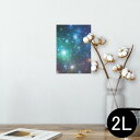ポスター ウォールステッカー シール式ステッカー 飾り 127×178mm 2L 写真 フォト 壁 インテリア おしゃれ 剥がせる wall sticker poster 011149 宇宙 夜空 星