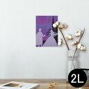 ポスター ウォールステッカー シール式ステッカー 飾り 127×178mm 2L 写真 フォト 壁 インテリア おしゃれ 剥がせる wall sticker poster 011299 プリンセス お城 紫(3)