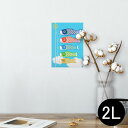 ポスター ウォールステッカー シール式ステッカー 飾り 127×178mm 2L 写真 フォト 壁 インテリア おしゃれ 剥がせる wall sticker ...