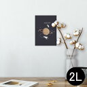 ポスター ウォールステッカー シール式ステッカー 飾り 127×178mm 2L 写真 フォト 壁 インテリア おしゃれ 剥がせる wall sticker poster 013340 宇宙 惑星 星