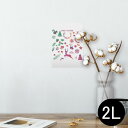 ポスター ウォールステッカー シール式ステッカー 飾り 127×178mm 2L 写真 フォト 壁 インテリア おしゃれ 剥がせる wall sticker poster 013453 クリスマス トナカイ ツリー