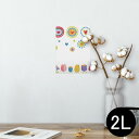 ポスター ウォールステッカー シール式ステッカー 飾り 127×178mm 2L 写真 フォト 壁 インテリア おしゃれ 剥がせる wall sticker poster 013502 花 ハート チューリップ