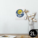 ポスター ウォールステッカー シール式ステッカー 飾り 127×178mm 2L 写真 フォト 壁 インテリア おしゃれ 剥がせる wall sticker poster 013552 お月見 うさぎ 餅つき