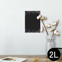 ポスター ウォールステッカー シール式ステッカー 飾り 127×178mm 2L 写真 フォト 壁 インテリア おしゃれ 剥がせる wall sticker poster 013799 花火 カラフル