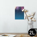 ポスター ウォールステッカー シール式ステッカー 飾り 127×178mm 2L 写真 フォト 壁 インテリア おしゃれ 剥がせる wall sticker poster 013803 花火 カラフル