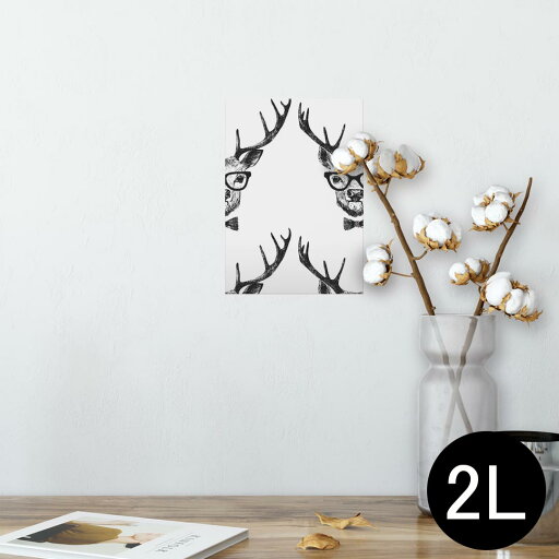 ポスター ウォールステッカー シール式ステッカー 飾り 127×178mm 2L 写真 フォト 壁 インテリア おしゃれ 剥がせる wall sticker poster 014502 シカ 動物 アニマル ポスター ウォールステッカー シール式ステッカー 飾り 127×178mm 2L 写真 フォト 壁 インテリア おしゃれ 剥がせる wall sticker poster 014502 シカ 動物 アニマル