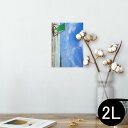 ポスター ウォールステッカー シール式ステッカー 飾り 127×178mm 2L 写真 フォト 壁 インテリア おしゃれ 剥がせる wall sticker poster 014937 景色 夏 海 自然