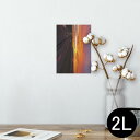 ポスター ウォールステッカー シール式ステッカー 飾り 127×178mm 2L 写真 フォト 壁 インテリア おしゃれ 剥がせる wall sticker poster 014962 風景 自然 背景 夜空 夕日
