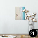 ポスター ウォールステッカー シール式ステッカー 飾り 127×178mm 2L 写真 フォト 壁 インテリア おしゃれ 剥がせる wall sticker poster 014963 風景 自然 背景 海 海岸