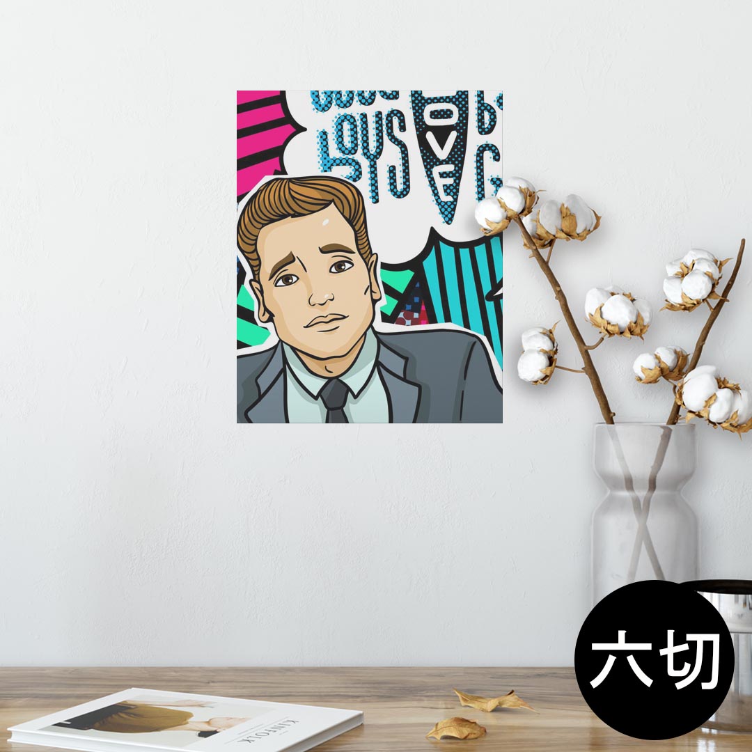 ポスター ウォールステッカー シール式ステッカー 飾り 203×254 六つ切り 写真 フォト 壁 インテリア ..