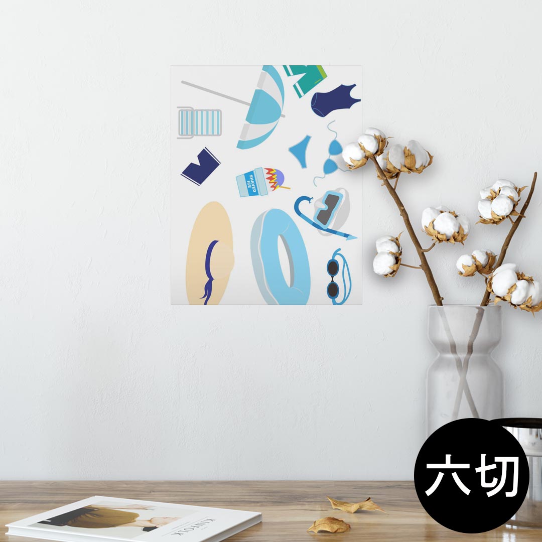 ポスター ウォールステッカー シール式ステッカー 飾り 203×254 六つ切り 写真 フォト 壁 インテリア ..