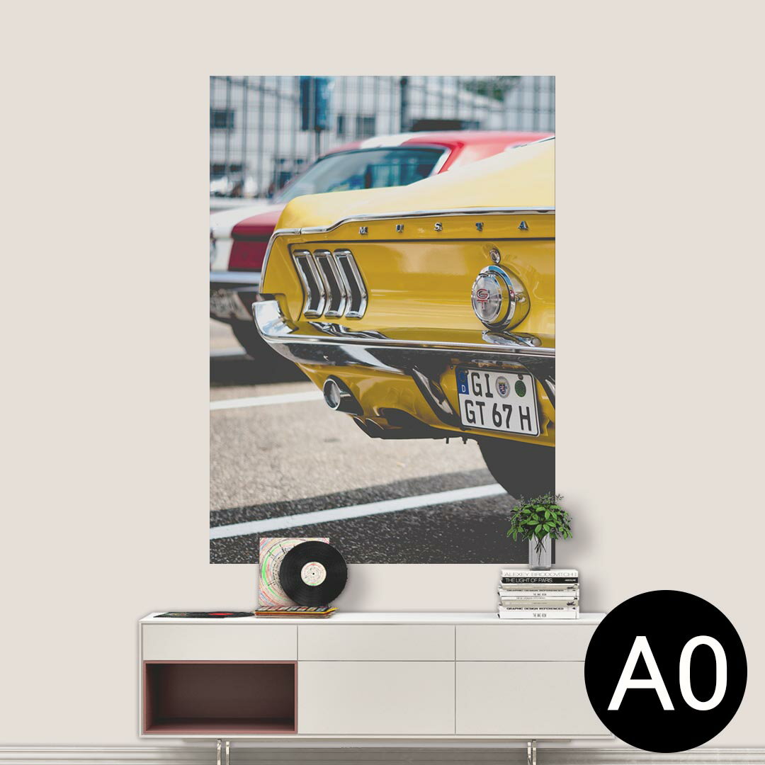 ポステッカー ポスター ウォールステッカー シール式ステッカー 飾り 841mm×1189mm A0 写真 フォト 壁 インテリア おしゃれ 剥がせる wall sticker poster 022906 車　写真　クラシックカー