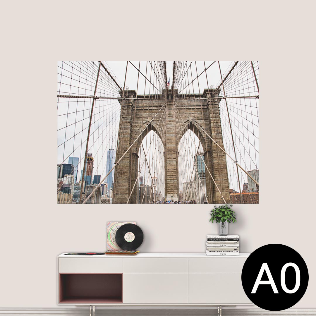 ポステッカー ポスター ウォールステッカー シール式ステッカー 飾り 841mm×1189mm A0 写真 フォト 壁 インテリア おしゃれ 剥がせる wall sticker poster 023024 風景　橋　写真