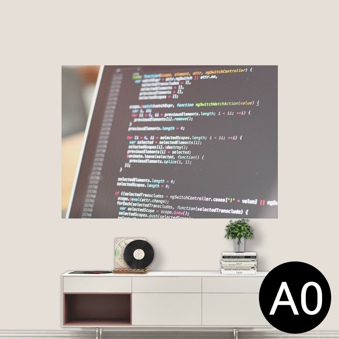 ポステッカー ポスター ウォールステッカー シール式ステッカー 飾り 841mm×1189mm A0 写真 フォト 壁 インテリア おしゃれ 剥がせる wall sticker poster 023142 文字　デザイン