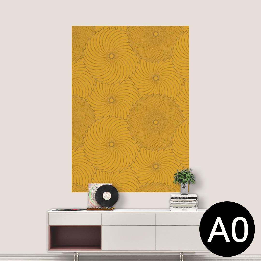 ポステッカー ポスター ウォールステッカー シール式ステッカー 飾り 841mm×1189mm A0 写真 フォト 壁 インテリア おしゃれ 剥がせる wall sticker poster 004284 模様　シンプル　オレンジ