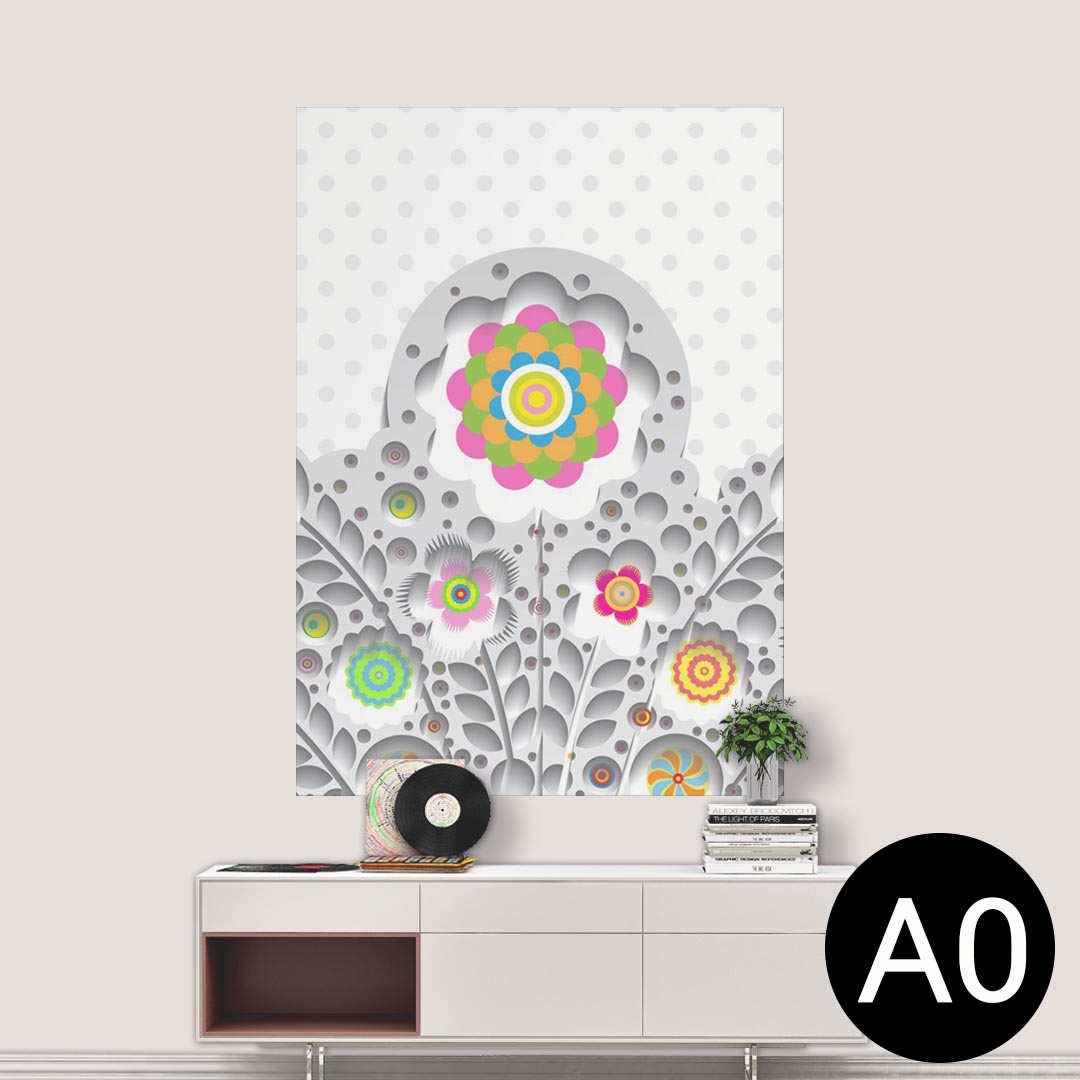 ポステッカー ポスター ウォールステッカー シール式ステッカー 飾り 841mm×1189mm A0 写真 フォト 壁 インテリア おしゃれ 剥がせる wall sticker poster 006495 花