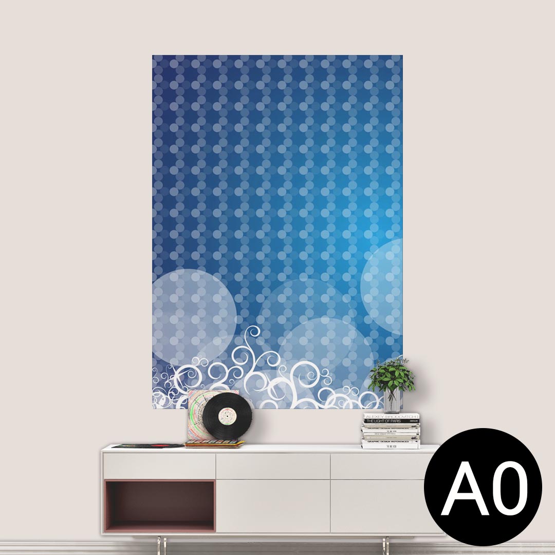 ポステッカー ポスター ウォールステッカー シール式ステッカー 飾り 841mm×1189mm A0 写真 フォト 壁 インテリア おしゃれ 剥がせる wall sticker poster 006656 木目 青 ブルー