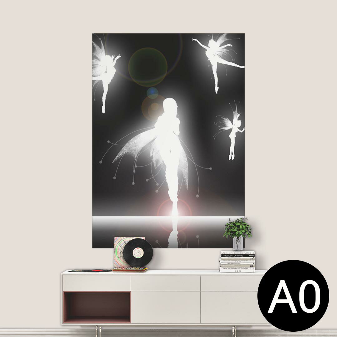 ポステッカー ポスター ウォールステッカー シール式ステッカー 飾り 841mm×1189mm A0 写真 フォト 壁 インテリア おしゃれ 剥がせる wall sticker poster 006674 妖精　人物