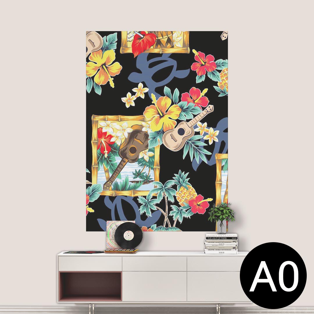 ポステッカー ポスター ウォールステッカー シール式ステッカー 飾り 841mm×1189mm A0 写真 フォト 壁 インテリア おしゃれ 剥がせる wall sticker poster 006843 花　　ハワイ