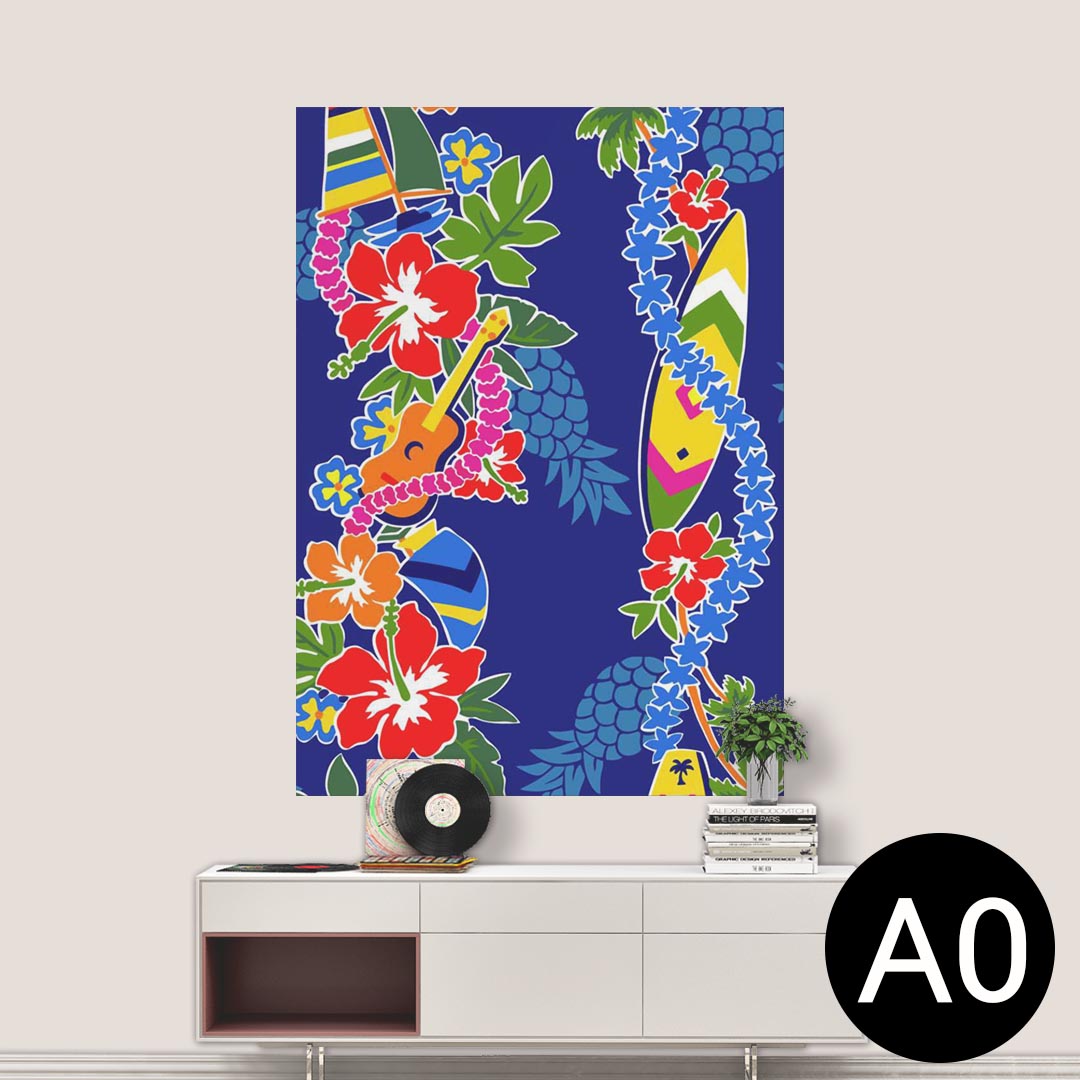 ポステッカー ポスター ウォールステッカー シール式ステッカー 飾り 841mm×1189mm A0 写真 フォト 壁 インテリア おしゃれ 剥がせる wall sticker poster 006872 花　　ハワイ