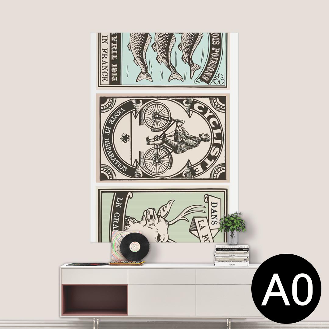 ポステッカー ポスター ウォールステッカー シール式ステッカー 飾り 841mm×1189mm A0 写真 フォト 壁 インテリア おしゃれ 剥がせる wall sticker poster 009608 外国 英語 アンティーク