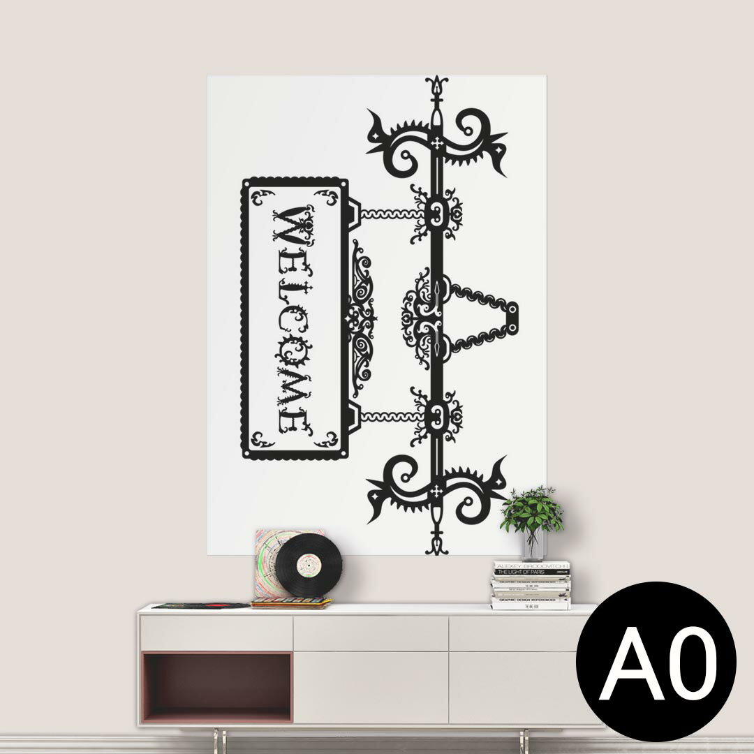 ポステッカー ポスター ウォールステッカー シール式ステッカー 飾り 841mm×1189mm A0 写真 フォト 壁 インテリア おしゃれ 剥がせる wall sticker poster 009846 英語 文字 アンティーク