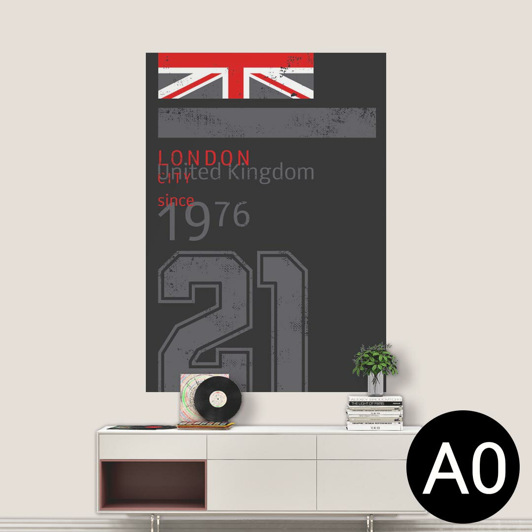 ポステッカー ポスター ウォールステッカー シール式ステッカー 飾り 841mm×1189mm A0 写真 フォト 壁 インテリア おしゃれ 剥がせる wall sticker poster 012261 国旗　数字　ロゴ