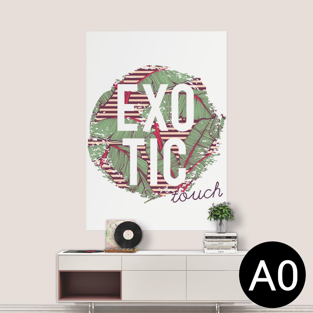 ポステッカー ポスター ウォールステッカー シール式ステッカー 飾り 841mm×1189mm A0 写真 フォト 壁 インテリア おしゃれ 剥がせる wall sticker poster 012454 英語 文字 ロゴ