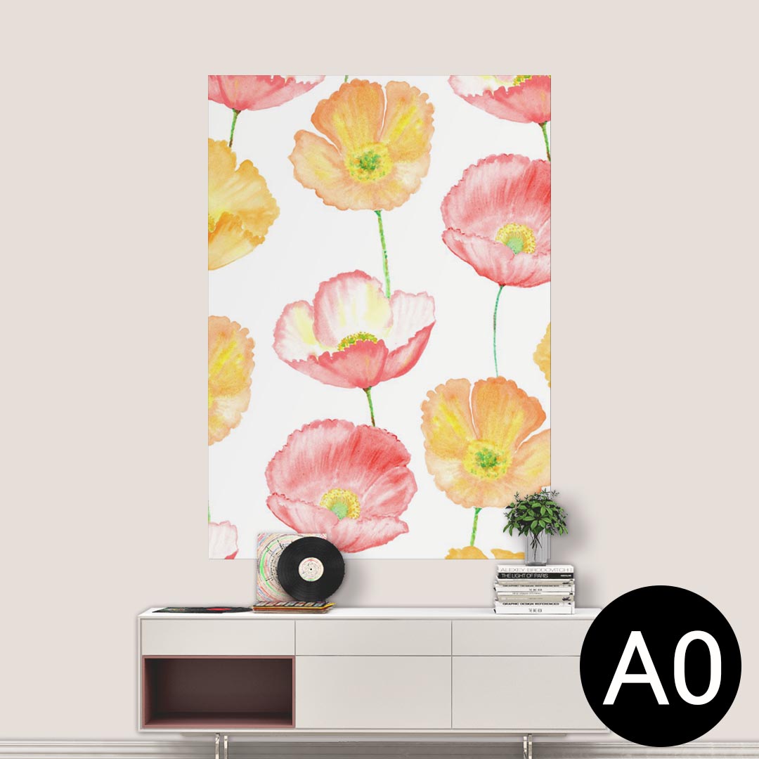 ポステッカー ポスター ウォールステッカー シール式ステッカー 飾り 841mm×1189mm A0 写真 フォト 壁 インテリア おしゃれ 剥がせる wall sticker poster 013410 花　花柄　植物