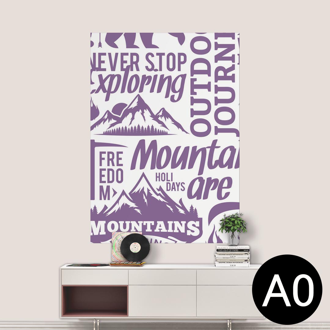 ポステッカー ポスター ウォールステッカー シール式ステッカー 飾り 841mm×1189mm A0 写真 フォト 壁 インテリア おしゃれ 剥がせる wall sticker poster 013968 熊　動物　ロゴ