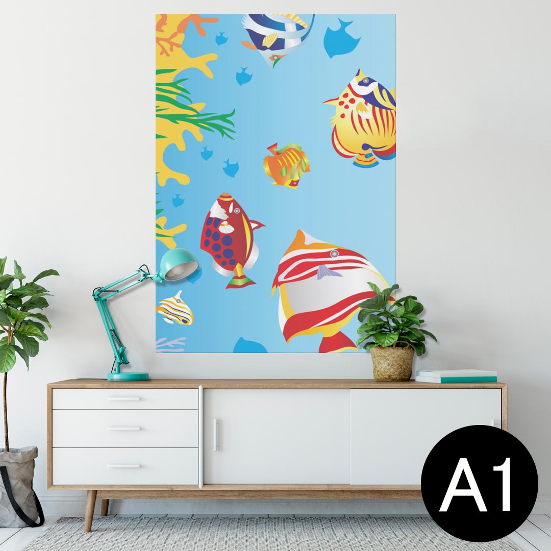 ポスター ウォールステッカー シール式ステッカー 飾り 594×841mm A1 写真 フォト 壁 インテリア おし..