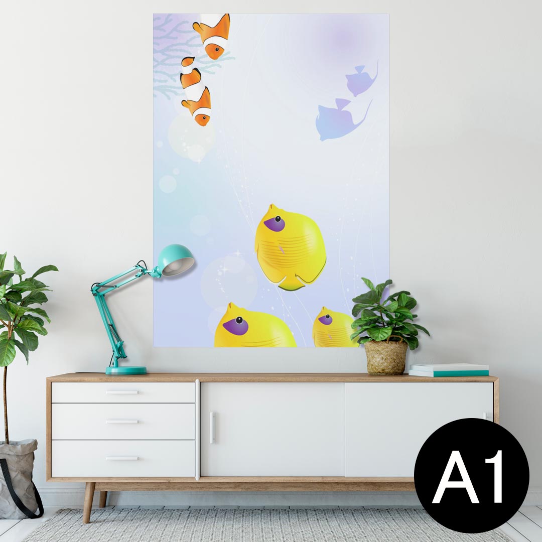 ポスター ウォールステッカー シール式ステッカー 飾り 594×841mm A1 写真 フォト 壁 インテリア おし..