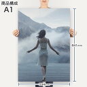 ポスター ウォールステッカー シール式ステッカー 飾り 594×841mm A1 写真 フォト 壁 インテリア おしゃれ 剥がせるwall sticker poster 007514 写真　山　湖　人物 3