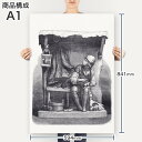 ポスター ウォールステッカー シール式ステッカー 飾り 594×841mm A1 写真 フォト 壁 インテリア おしゃれ 剥がせるwall sticker poster 014429 人物　レトロ　イラスト 3