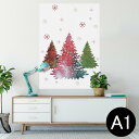 ポスター ウォールステッカー シール式ステッカー 飾り 594×841mm A1 写真 フォト 壁 インテリア おしゃれ 剥がせるwall sticker poster 020516 クリスマス クリスマスツリー 星 tree