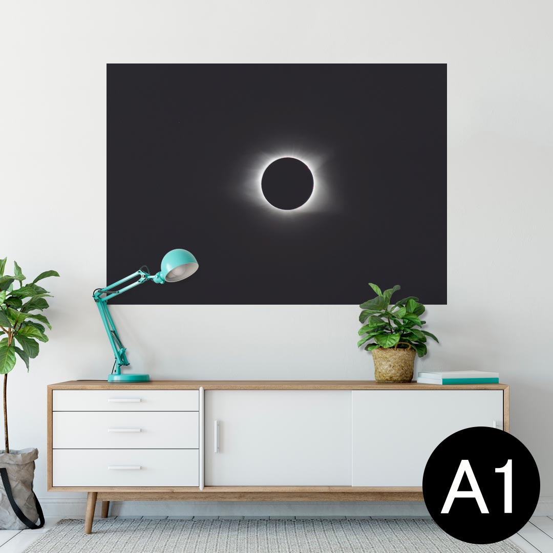 ポスター ウォールステッカー シール式ステッカー 飾り 594×841mm A1 写真 フォト 壁 インテリア おしゃれ 剥がせるwall sticker poster 023814 皆既月食 天体