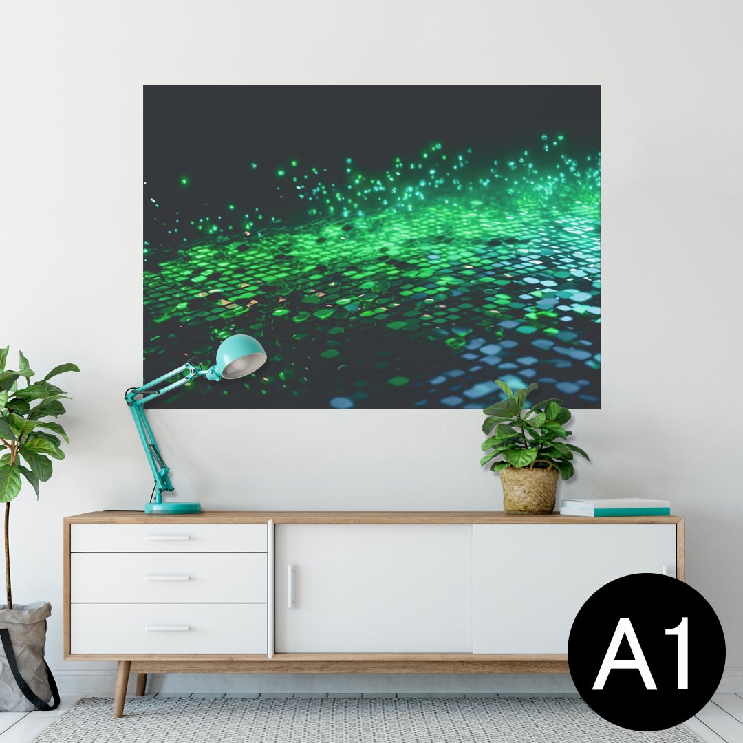 サイズが選べる！ポスター ウォールステッカー シール式ステッカー 飾り A0 A1 A2 A3 A4 A5 B0 B1 B2 B3 B4 B5 写真 フォト 壁 インテリア おしゃれ 剥がせるwall sticker poster 033401 アート 月夜 海 光 ライト　033521