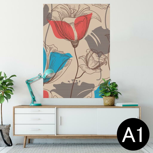 ポスター ウォールステッカー シール式ステッカー 飾り 594×841mm A1 写真 フォト 壁 インテリア おしゃれ 剥がせるwall sticker poster 005284 花 モダン 赤 青 ポスター ウォールステッカー シール式ステッカー 飾り 594×841mm A1 写真 フォト 壁 インテリア おしゃれ 剥がせるwall sticker poster 005284 花 モダン 赤 青