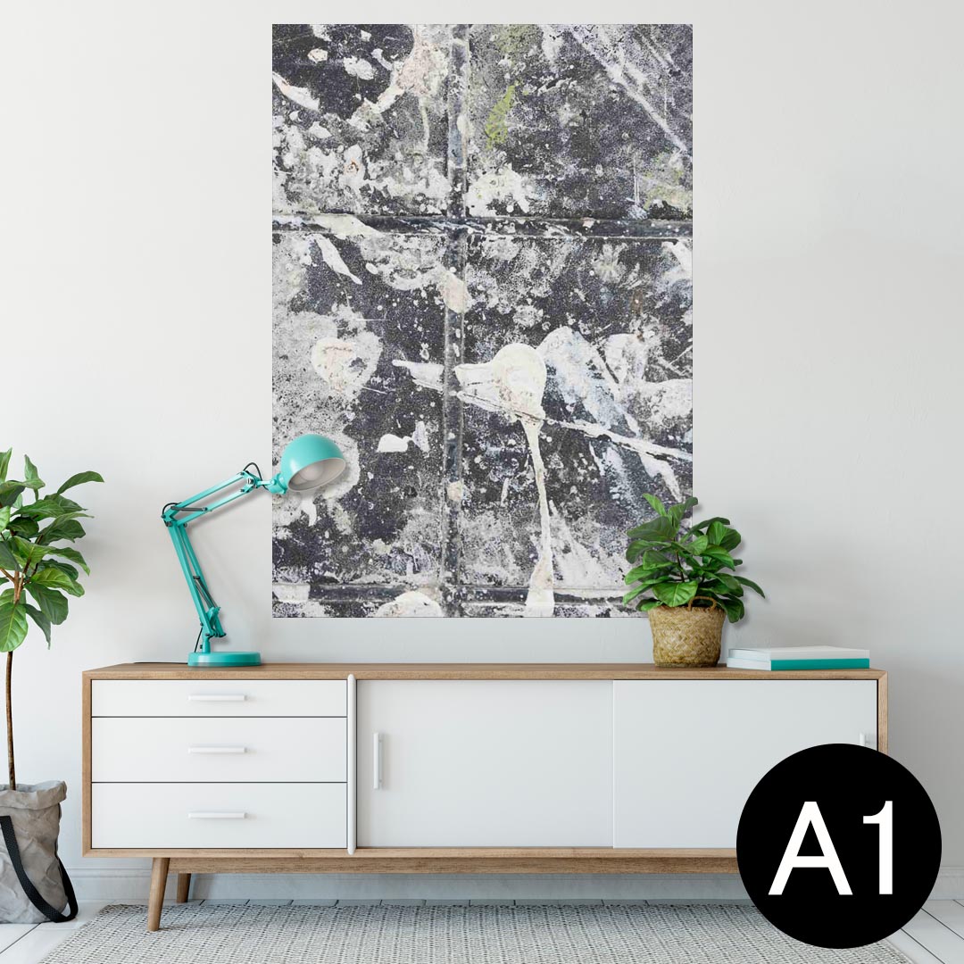 ポスター ウォールステッカー シール式ステッカー 飾り 594×841mm A1 写真 フォト 壁 インテリア おしゃれ 剥がせるwall sticker poster 008415 インク　ペンキ　写真　白　ホワイト