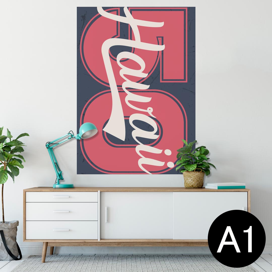 ポスター ウォールステッカー シール式ステッカー 飾り 594×841mm A1 写真 フォト 壁 インテリア おしゃれ 剥がせるwall sticker poster 011624 ハワイ　外国　星