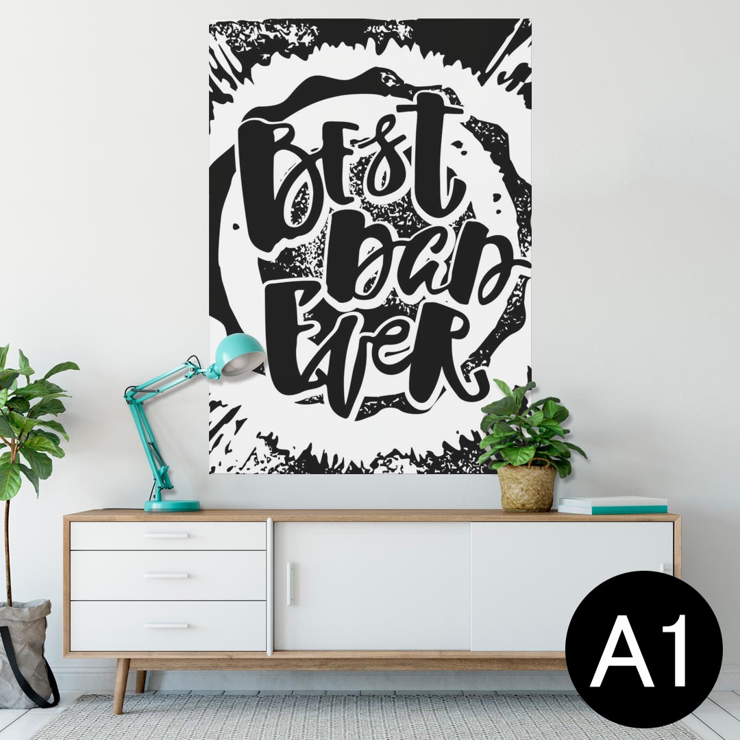 ポスター ウォールステッカー シール式ステッカー 飾り 594×841mm A1 写真 フォト 壁 インテリア おしゃれ 剥がせるwall sticker poster 012586 英語　かっこいい　文字