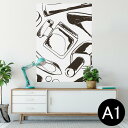 ポスター ウォールステッカー シール式ステッカー 飾り 594×841mm A1 写真 フォト 壁 インテリア おしゃれ 剥がせるwall sticker poster 012691 モノトーン おしゃれ くつ(3)