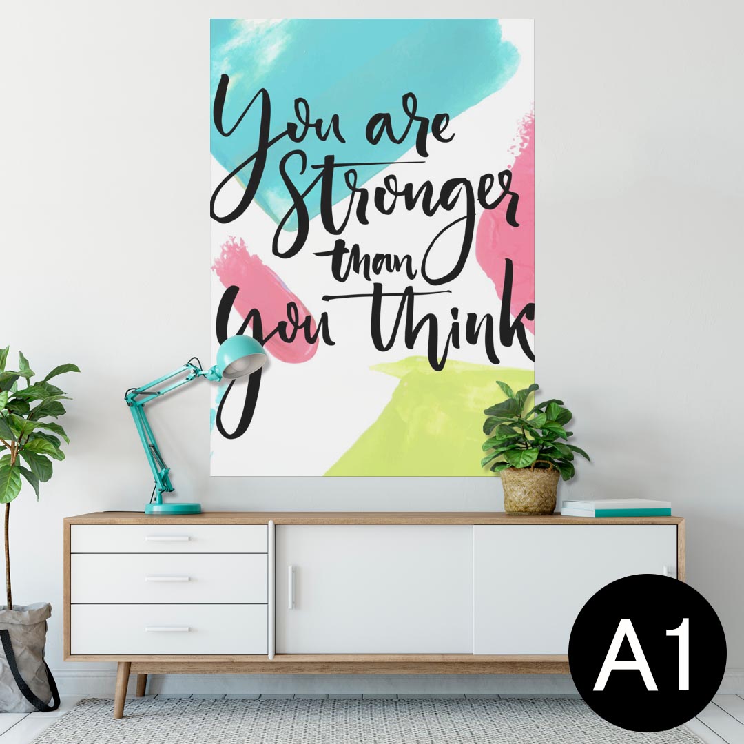 ポスター ウォールステッカー シール式ステッカー 飾り 594×841mm A1 写真 フォト 壁 インテリア おしゃれ 剥がせるwall sticker poster 014250 英語　文字　メッセージ