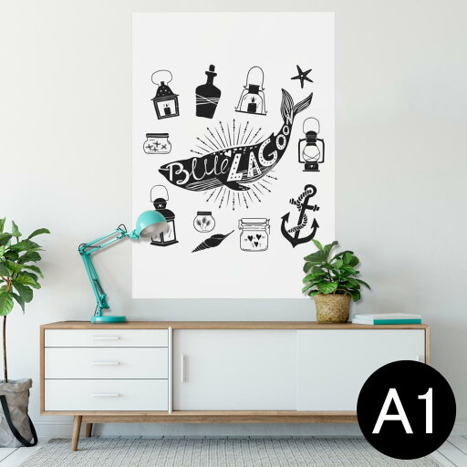 ポスター ウォールステッカー シール式ステッカー 飾り 594×841mm A1 写真 フォト 壁 インテリア おしゃれ 剥がせるwall sticker poster 014253 クジラ 海 碇 ポスター ウォールステッカー シール式ステッカー 飾り 594×841mm A1 写真 フォト 壁 インテリア おしゃれ 剥がせるwall sticker poster 014253 クジラ 海 碇